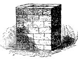 Roman altar of hewn stones